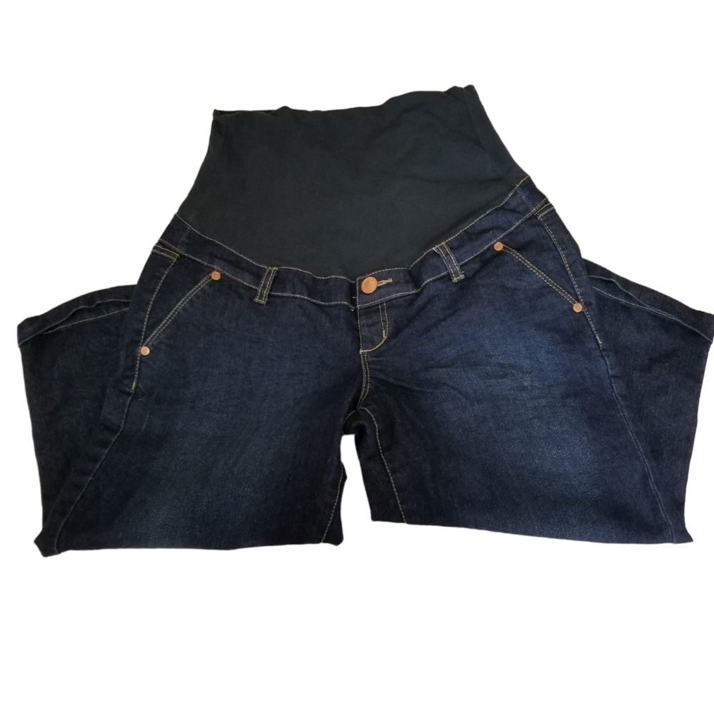 Thyme Maternity Dark Blue Size Small Capris